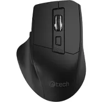 C-TECH Myš Ergo WLM-05, bezdrátová, 1600DPI, 6 tlaÄítek, USB nano receiver, Äerná