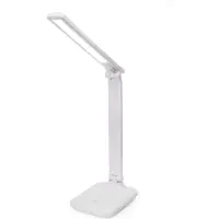 Fellowes Platinet stolní LED lampa Remus 5W stmívatelná, dotykové ovládání, USB port, bílá