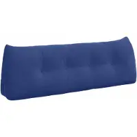 vidaXL Rückenkissen Polizeiblau 140 x 24 x 50 cm Samt