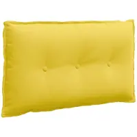 vidaXL Rückenkissen Helles Gelb 80 x 19 x 50 cm Stoff