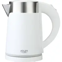 Adler AD 1372w elektrischer Wasserkocher weiß