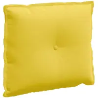 vidaXL Rückenkissen Helles Gelb 60 x 19 x 50 cm Stoff