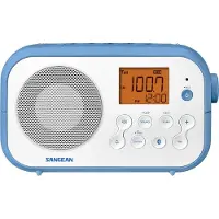 Ginza.se PR-D12BT Traveller 120 UKW-Radio mit Bluetooth tragbar versch. Varianten Farbe: Weiß-Blau