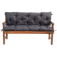 Mayaadi Home Gartenbankauflage Dunkelgrau 120x60x50 Bankauflage Bankkissen Sitzkissen Sitzpolster Auflage Sitzbank Sitzkissen