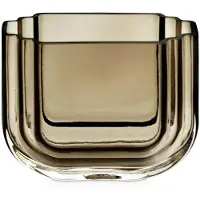Gejst Vima Vase, rauchgrau, Höhe 15 cm, Glas - , Vima, Grau, für Wohnzimmer, Glas, Design