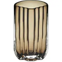 Gejst Vima Vase, rauchgrau, Höhe 20 cm, Glas - , Vima, Grau, für Wohnzimmer, Glas, Design