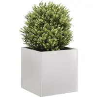 vidaXL Möbel Pflanzgefäß 40x40x40 cm Edelstahl - Beete 860665