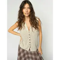 Mos Mosh Damen Tops & T-Shirts Mmrinja Marisol Line Knit Top - Creme - Größe XS