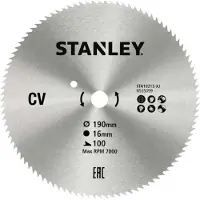 Stanley STA10215-XJ Kreissägeblatt 19 cm 1 Stück(e)