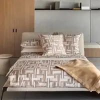 HUGO BOSS Home Satin Bettwäsche Dedale multi 200x200 cm + 2x 80x80 cm - beige;braun