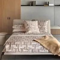 HUGO BOSS Home Satin Bettwäsche Dedale multi 155x220 cm + 80x80 cm - beige;braun
