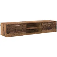 vidaXL “2026 Modern“ Braun Holzschrank Wandmontiert Altholz 150 x 39 x 30 cm Holzwerkstoff - Designermöbel 84278 - Wohnwände