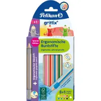 Pelikan Farbstiftetui 8+1ST Griffix WV sortiert
