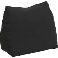 vidaXL Rückenkissen Schwarz 45 x 20 x 35 cm Cordstoff