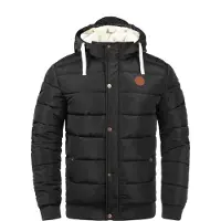Blend BHFrederico Herren Winterjacke Steppjacke warme Jacke gefüttert mit Kapuze Kordelzug Eingrifftaschen Regular fit