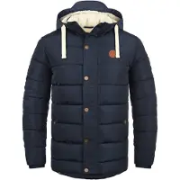 Blend BHFrederic Herren Winterjacke Steppjacke Jacke gefüttert mit abnehmbarer Kapuze Kordelzug Knöpfen Eingrifftaschen Regular fit