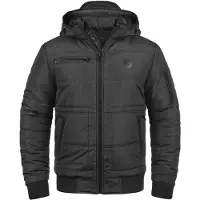 Blend BHBoris Herren Winterjacke Steppjacke Jacke gefüttert mit abnehmbarer Kapuze Reißverschlusstaschen Regular fit