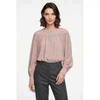 BOSS Langarmbluse "Bethena Premium Damenmode" mit verdeckter Knopfleiste, Relaxed Fit