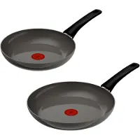 Tefal Pfannen-Set "Renewal" Aluminium Set, 2 tlg. Keramikbeschichtung, 100% recycelter Aluminiumkörper, Thermo-Signal