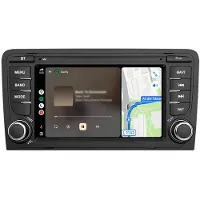 AWESAFE 6+128GB Autoradio mit 4G Android Radio für Audi A3 8P 2003-2013 Autoradio Carplay Bluetooth Navi GPS RDS DAB+ WiFi 7 Zoll