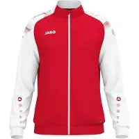 Jako Polyesterjacke Sonic - rot/weiß, Größe:3XL