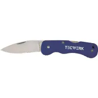 TECWERK Industriemesser Gesamtlänge 190 mm Klingenlänge 78 mm Kunststoffgriff - 1 Stk.