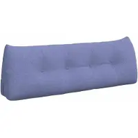 vidaXL Rücken Kissen Jeans blau 140 x 24 x 50 cm Stoff