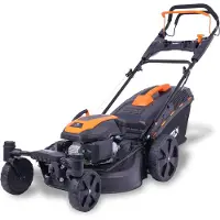 FUXTEC 4in1 Benzin Rasenmäher FX-RM5170agile - 170ccm | 51cm |schwenkbare Vorderachse | 37Kg | 4-Takt | Mulchfunktion | 60L Fangkorb | bis 1000m²