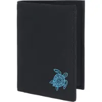 OXMOX Geldbörse New Cryptan RFID Protect Kombibörse Turtle 2.0 Print Cyan Black schwarz