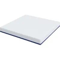 vidaXL Matratze Weiß und Blau 180 x 200 cm Jacquard-Stoff