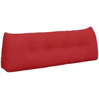 vidaXL Rücken Kissen Rot 140 x 24 x 50 cm Stoff