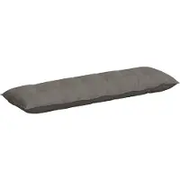 vidaXL Rücken Kissen Hellgrau 160 x 50 cm Cordstoff