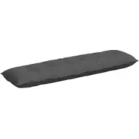 vidaXL Rücken Kissen Dunkelgrau 180 x 50 cm Cordstoff