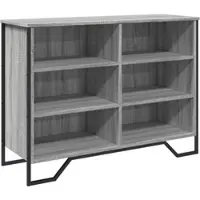 Helloshop26 Buffet Sideboard Kommode Kleiderschrank Aufbewahrungsmöbel Organizer Küche Wohnzimmer Lounge Sonoma 101 x 35,5 x 74,5