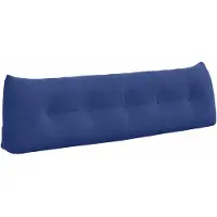 vidaXL Rückenkissen Polizeiblau 160 x 24 x 50 cm Samt 42014556