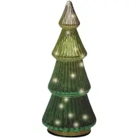 Kaemingk Micro-LED-Baum d11h25cm-15l grün/weiß