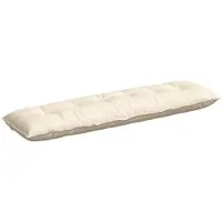 vidaXL Rücken Kissen Creme 180 x 50 cm Cordstoff