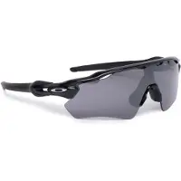 Oakley OO9208 RADAR EV PATH Herren-Sonnenbrille Halbrand Monoscheibe Kunststoff-Gestell, schwarz