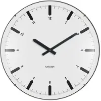 Karlsson - Wanduhr Realista Dome - Weiß - 35x35x35cm