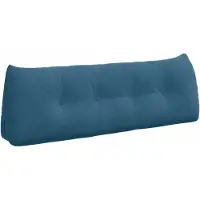 vidaXL Rückenkissen Blau 140 x 24 x 50 cm Samt 42014515