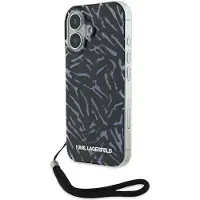 Karl Lagerfeld KLHCP16SHZBPKCCU iPhone 16 6.1" fioletowy/purple Zebra With Cord
