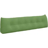 vidaXL Rückenkissen Hellgrün 180 x 24 x 50 cm Samt 42014577