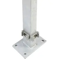 Floraworld Eckpfosten, Stahl, BxHxL: 15 x 10 x 169,3 cm - silberfarben