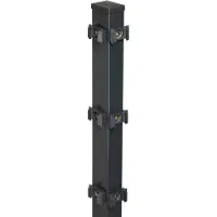 Floraworld Eckpfosten »Comfort«, Stahl, BxHxL: 6 x 6 x 120 cm - grau