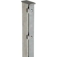 Floraworld Zaunpfosten »Premium«, Stahl, BxLxT: 6 x 200 x 4 cm - silberfarben