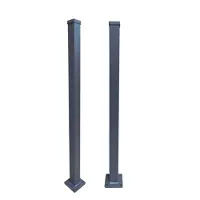 Floraworld Zaunpfosten, Aluminium, BxH: 6,3 x 110 cm - schwarz