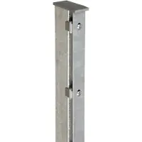 Floraworld Zaunpfosten »Premium«, Stahl, BxLxT: 6 x 140 x 4 cm - silberfarben