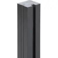 Floraworld Alu-Pfosten, Aluminium, BxLxT: 6,8 x 120 x 6,8 cm - grau