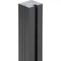 Floraworld Pfosten, anthrazit, Aluminium, BxT: 6,8 x 6,8 cm - schwarz