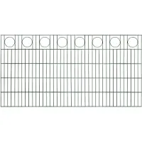 Floraworld Dekorzaun-Matte, HxLxT: 100 x 200 x 1,7 cm, Stahl, grün - gruen